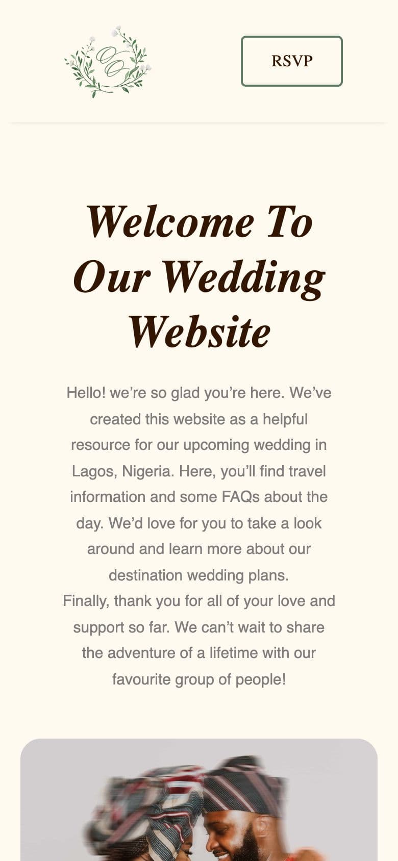 Meet the Arunas website on mobile