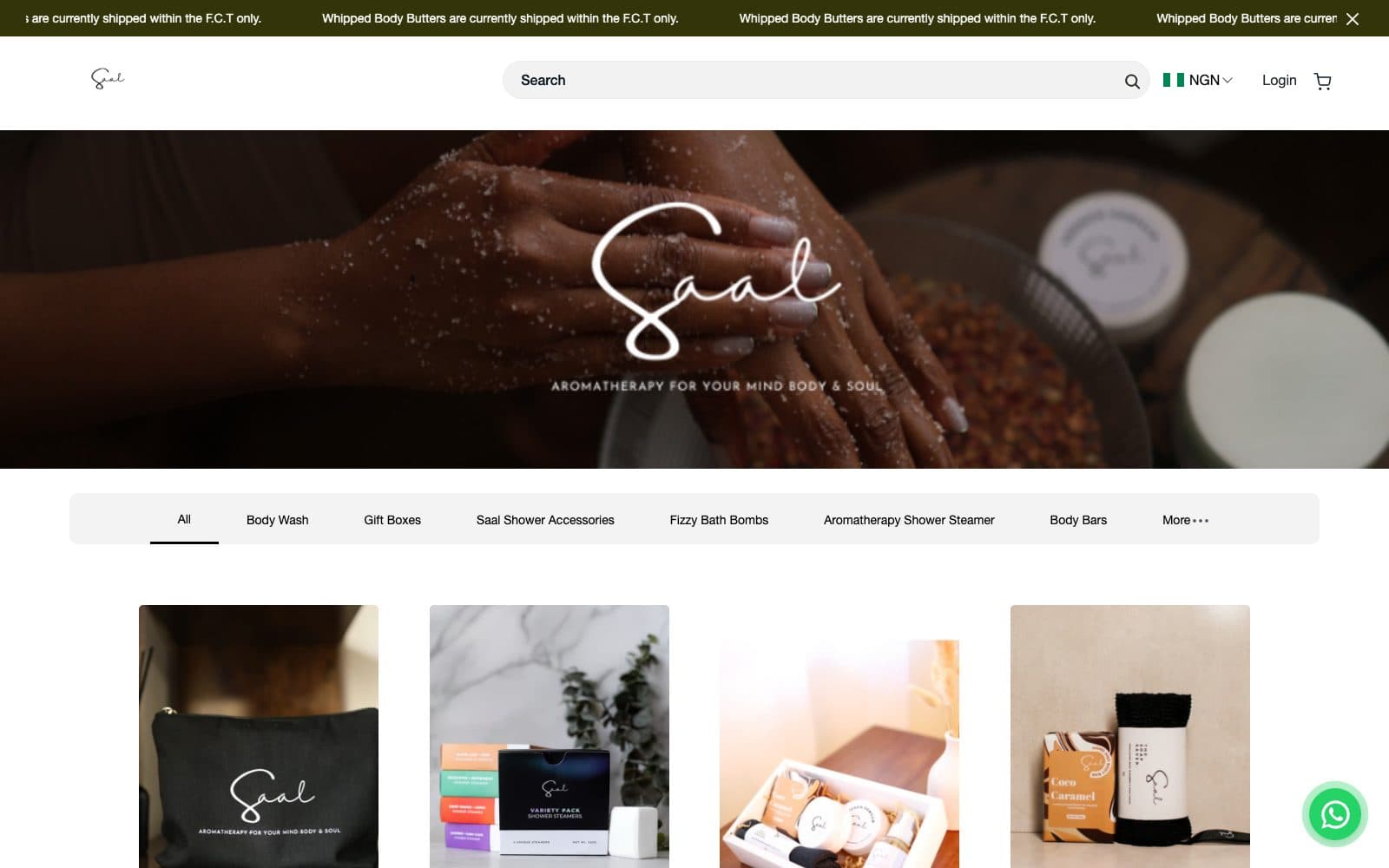 Body and Saal website