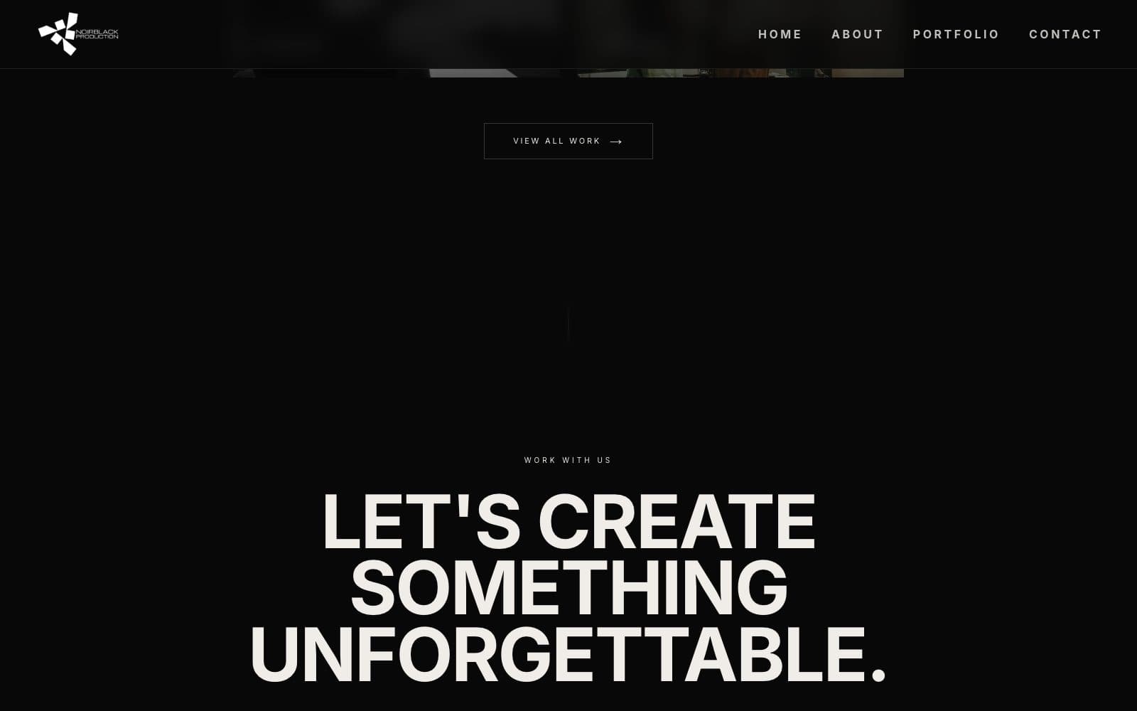 Noir Black Productions website, inner page 2